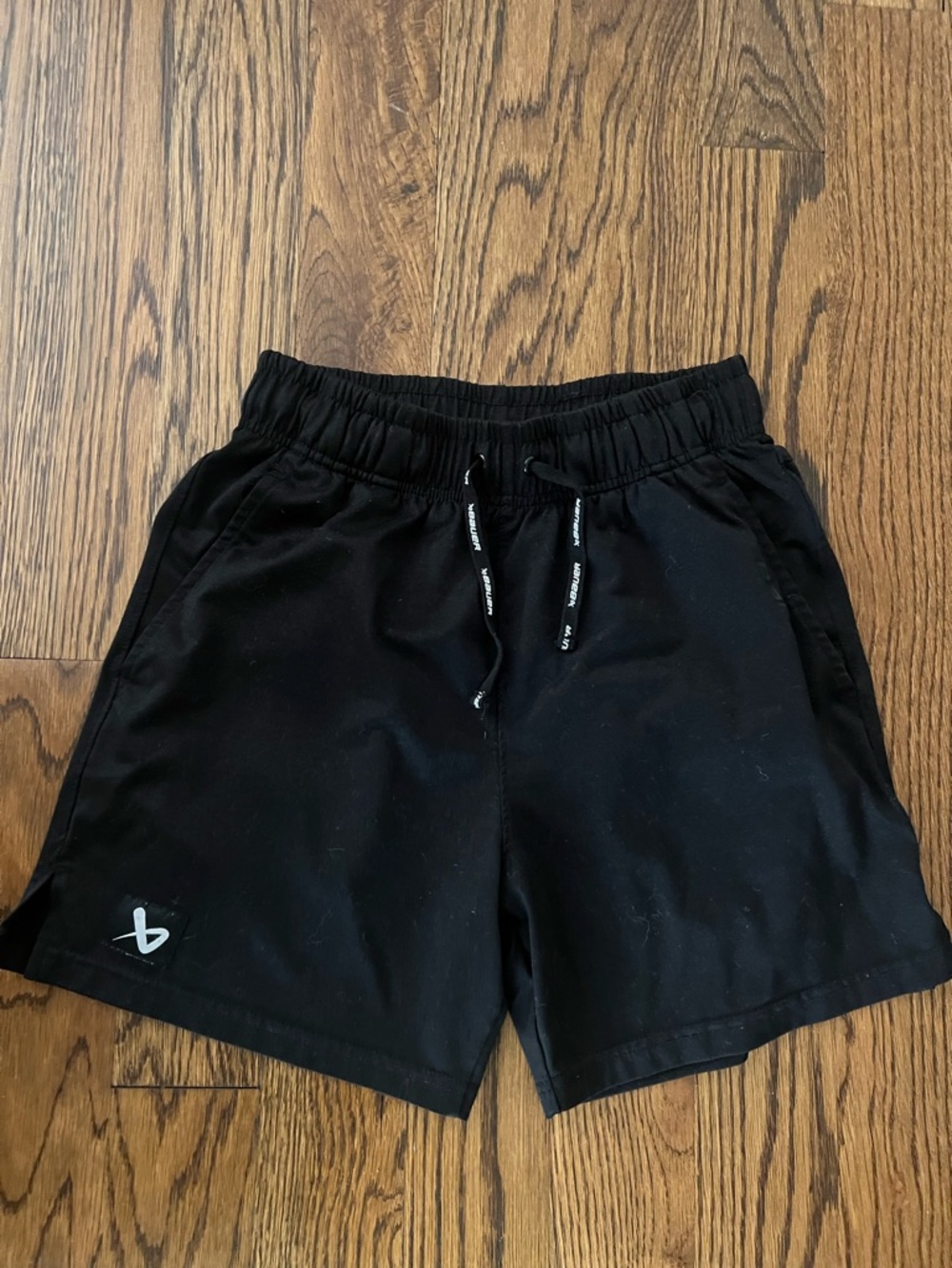 Bauer Black Men’s Hockey Athletic Shorts XS. Youth XL?